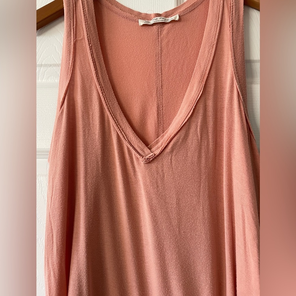 Free People We The Free Coral Plunge Tank Top Size Small - Picture 2 of 4